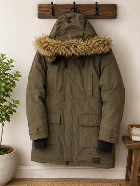 Golden by TNA Bancroft Parka Altitude Series Olive Green Down Coat Medium